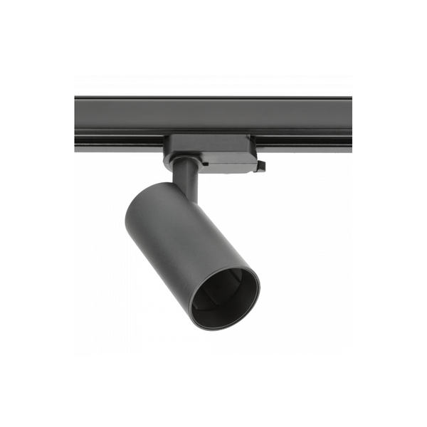 Track luminaire 1-phase LIMA, GU10 Bulb, max. 20 W, AC220-240V, IP20, round, black image 1