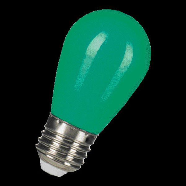 LED ST45 E27 240V 1W Green image 2