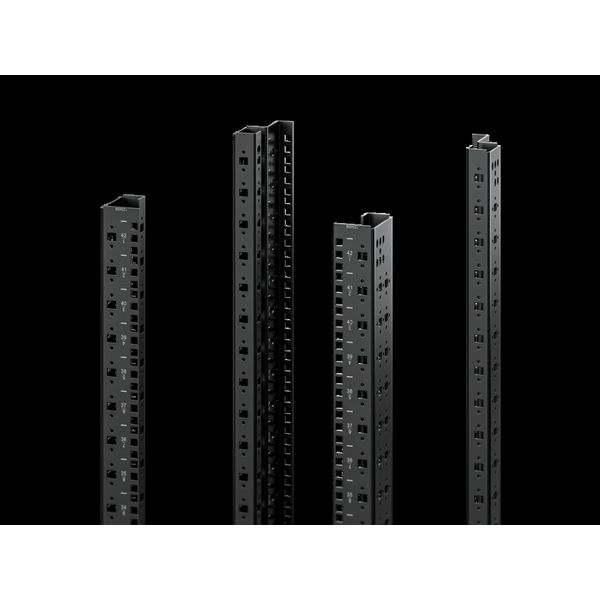 482.6 mm (19") mounting angles, dynamic, Mounting position: At the front, 42 U image 1