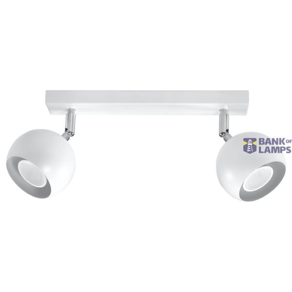 CEILING LAMP OCULARE 2 WHITE GU10 2X40W IP20 image 3