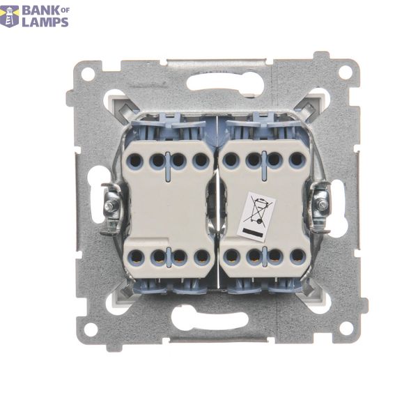 IP44 single socket outlet without frame seal - same color flap&cframe, module, 16A, quick connection, champagne matt image 1
