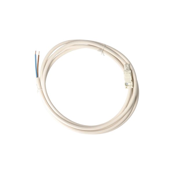 AC connection cable 2x1.5mm², 3m lang + female plug/ white (07L.03) image 3