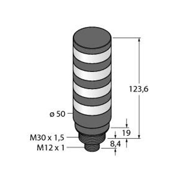 LED Signal Light Compact Signal Tower   TL50CBGYRQ image 1