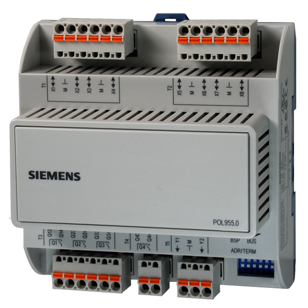 POL955.00/STD - Climatix POL955.00/STD I/O extension module; 24 VAC/DC; 14 I/O; Peripheral bus image 2