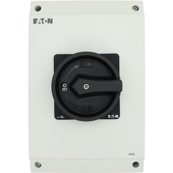 P3-63/I4/SVB-SW Main switch, P3, 63 A, surface mounting, 3 pole, STOP function, With black rotary handle and locking ring, Lockable in the 0 (Off) position image 4