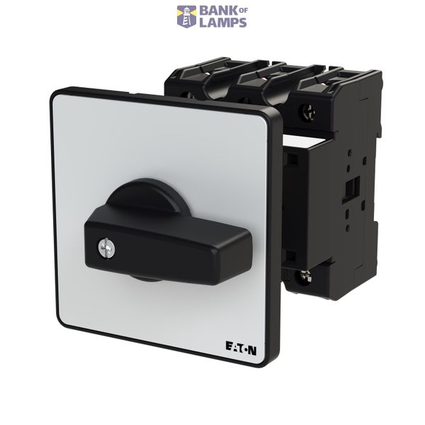 P3 Main switch, 80 A,Rear mounting, 3 pole, Form Z, Black, Door coupli image 1