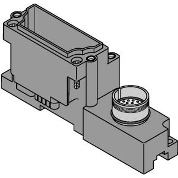BL67 base module 1 × M23 Connector, 12-pin   BL67-B-1M23-VI image 1