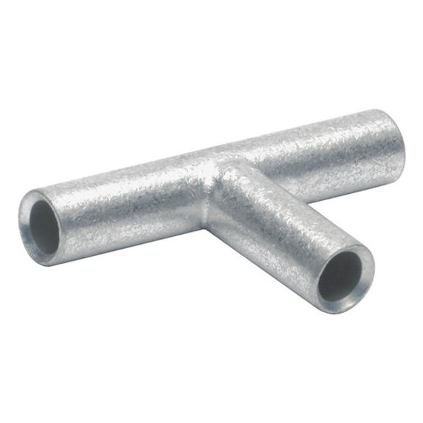 T connector, uninsulated, 10 mm², metal, 35 mm, TV10 image 1