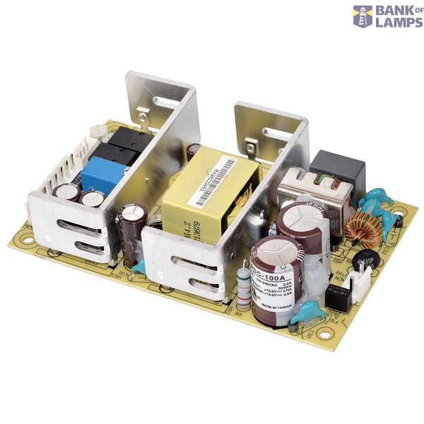 PSC-100A switching power supply, open-frame, 100W, 13.8/13.8V, MEAN WELL image 1
