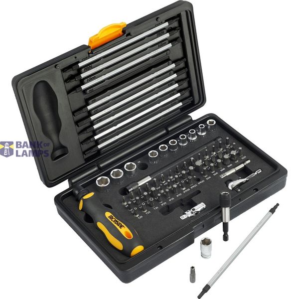 Screwdriver bit set Ironside 71-piece Socket image 1
