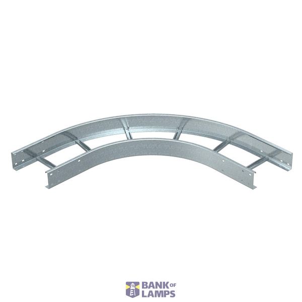 90° bend for wide span cable ladder 110 110x500 Stainless steel A2 1.4 image 1