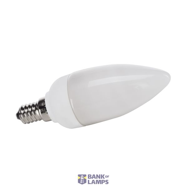 Energy-saving lamp, E14, 9W, 2700K, candle shape image 1