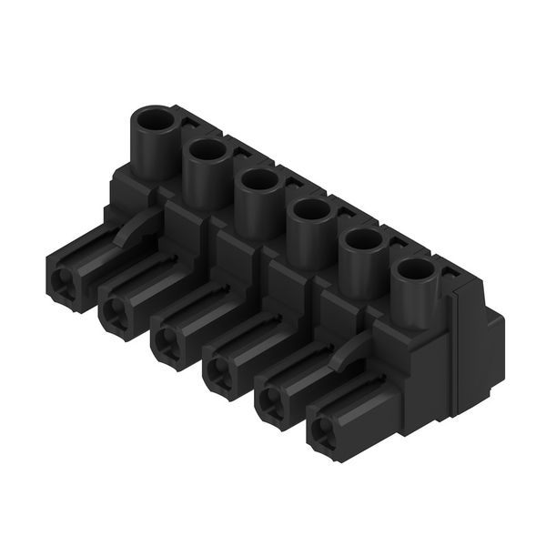 PCB plug-in connector, female plug, 7.62 mm, Number of poles: 6, 180°, Clamping yoke connection, Clamping range, max. : 4 mm², Box image 2