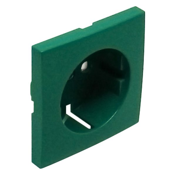 SAF COV PLAT F/EARTH SOCKET (SKO TYPE) GREEN image 1
