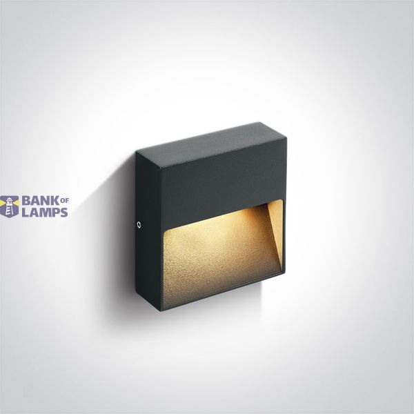 67359A/AN/V ANTHRACI WALL LIGHT 3W CCTV IP65 DARK LIGHT 230V image 1