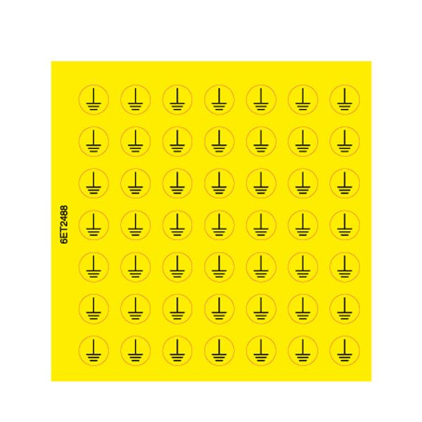 Adhesive label - Dimensions: 130 x 130 mm image 1