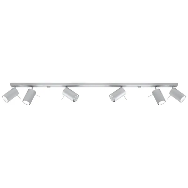 RING CEILING LAMP 6L GREY GU10 6X40W IP20 image 1