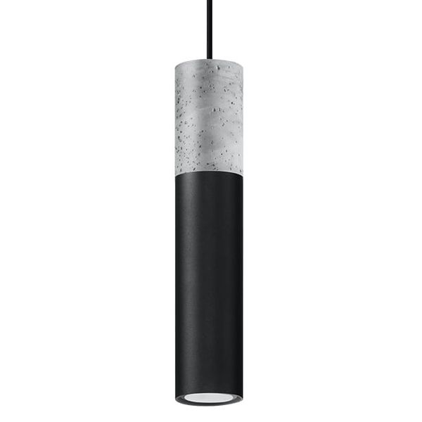 HANGING LAMP BORGIO 1 BLACK GU10 1X40W IP20 image 1