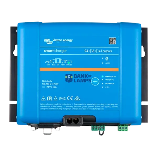 Victron Energy Battery Charger Phoenix Smart IP43 Charger 24/16(1+1) 120-240V image 1