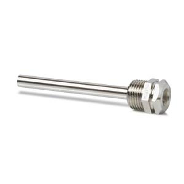 ALT-SB100 - Protection pocket, 100 mm, MS63 nickel-plated, G0.5", PN10, LW7 image 1
