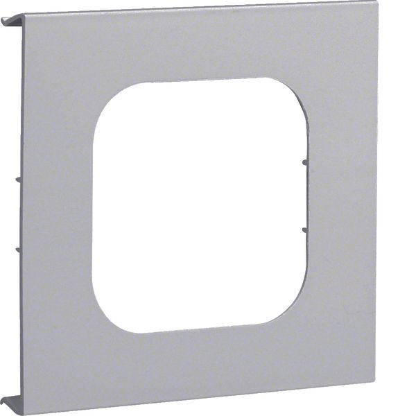 R 6511 Grey 7035 Pre-cut lid 1gang image 1