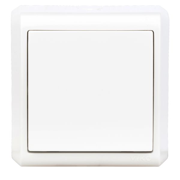 One-way switch, screw clamps, VISIO IP20, white image 1