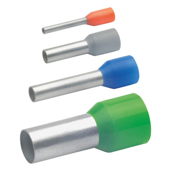 Insulated wire end ferrule, 10 mm², 22 mm/12 mm long, DIN 46228/4, ivory, 176E image 1