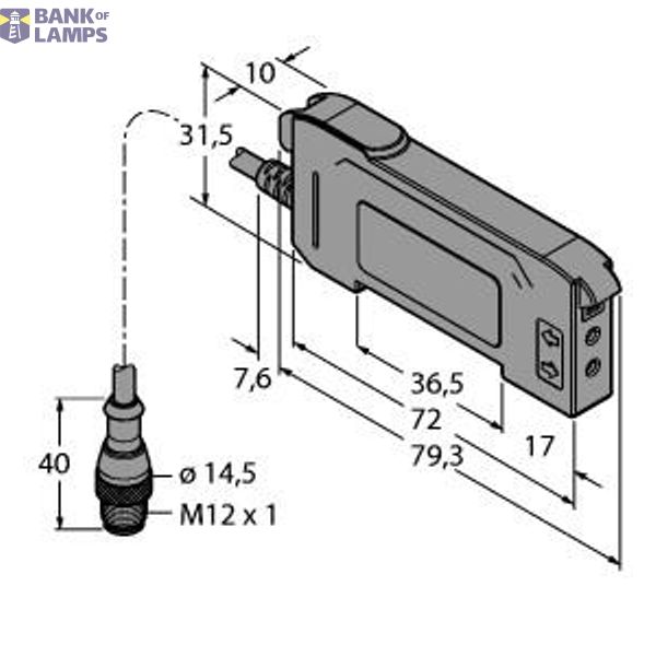Photoelectric Sensor Photoelectric Sensor for Plastic Fibers   DF-G2-PC-Q5 image 2