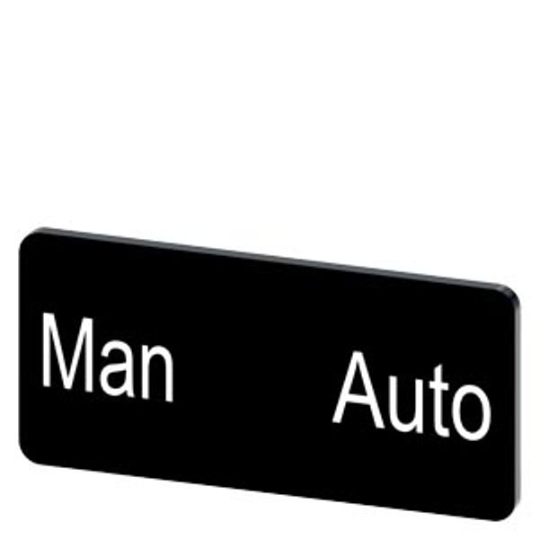 Labeling plate 12.5 x 27 mm, label black, labeling: MAN Auto image 1