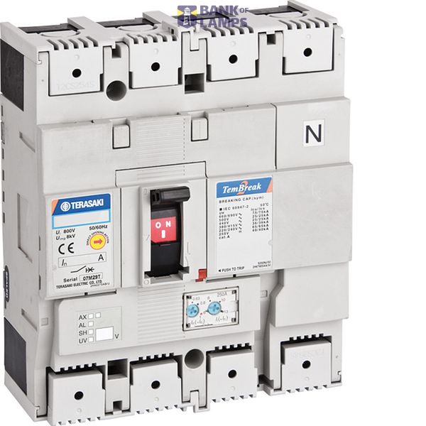 Compact circuit breaker with earth leakage protection 4P 250A (160-250A) image 1