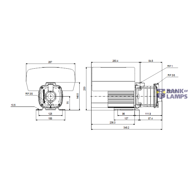 Horizontal multistage pump CME 5-2 A-R-A-E-AQQE S-A-D-N 3X400V image 2