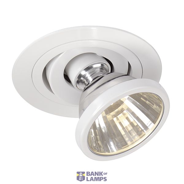 TWISTER GU6.5 downlight, round , white, max. 35W, adjustable image 1