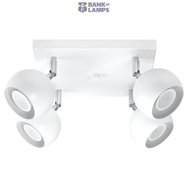 CEILING LAMP OCULARE 4 WHITE GU10 4X40W IP20 image 8