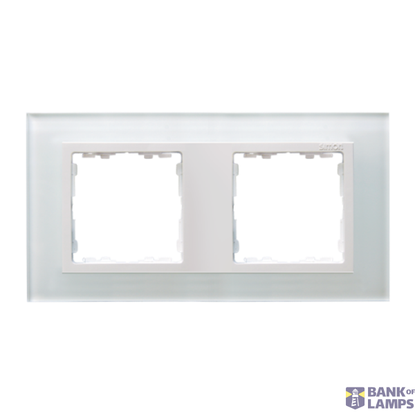 Double frame, glass, White / White image 1