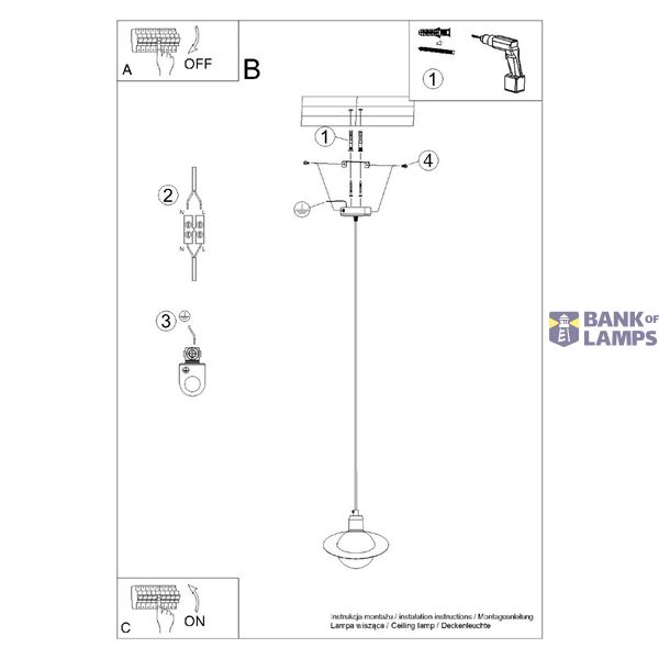 Pendant lamp HYPERION 1 white image 6