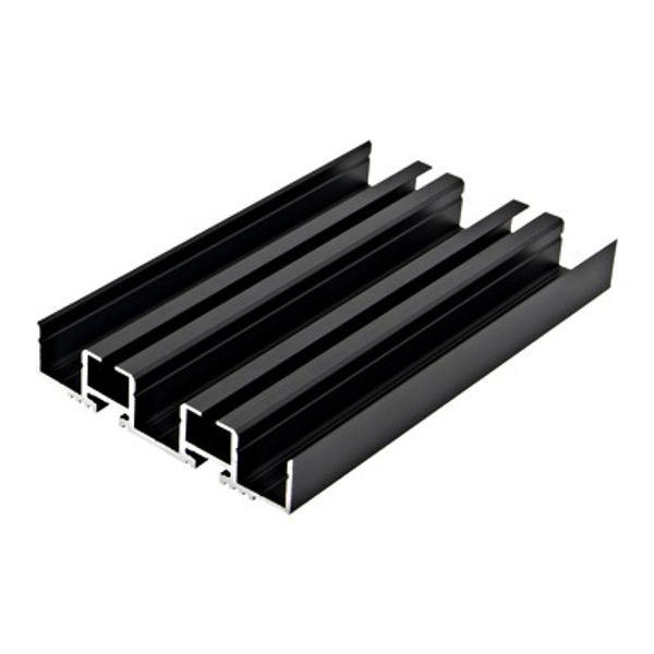 Aluminum profile LBG / black, L-2000mm W-90mm H-19mm image 1