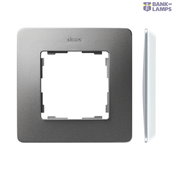 Single frame, aluminum, white base image 1