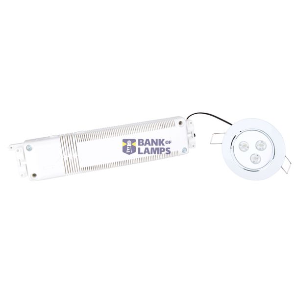 Emerg.lum.DHE 3x1W ERT-LED 3h 230V AC Self C.recessed m image 2