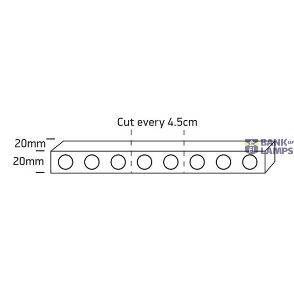 FLEXIBLE STRIP 24V WW 5m ROLL 15x45deg 18W/m IP65 DIMMABLE image 2