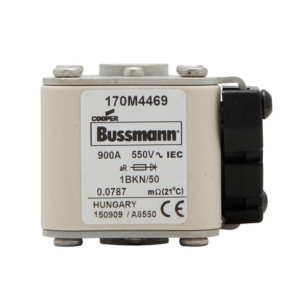 Fuse-link, high speed, 160 A, AC 1250 V, size 1, 51 x 69 x 74 mm, aR, IEC, UL, single indicator image 5
