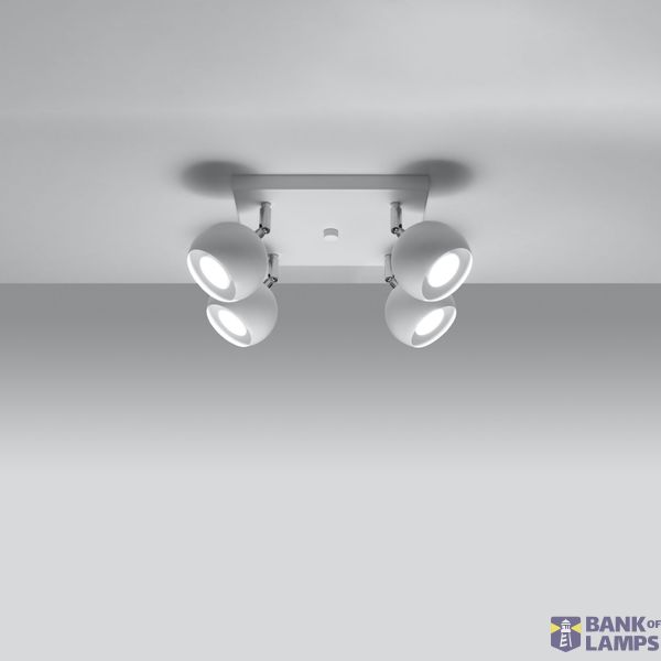 CEILING LAMP OCULARE 4 WHITE GU10 4X40W IP20 image 6