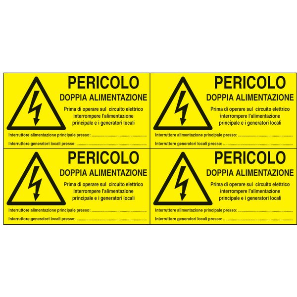 Adhesive label - Dimensions: 330 x 170 mm image 1