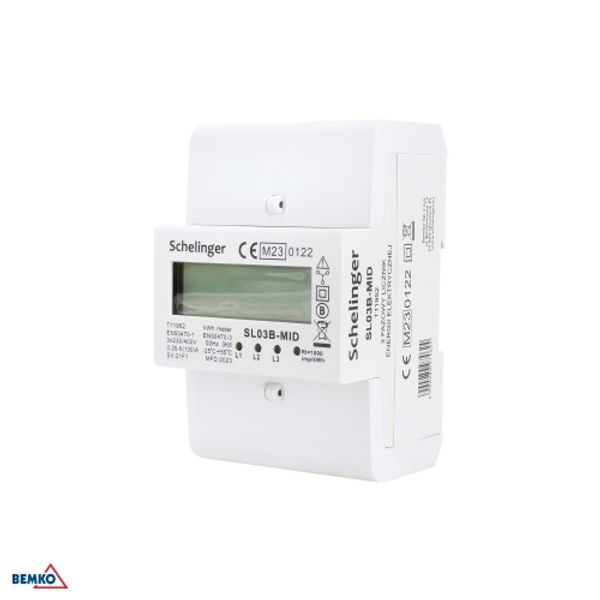 ELECTRICITY METER 3 PHASE MID SCHELINGER 100A image 1