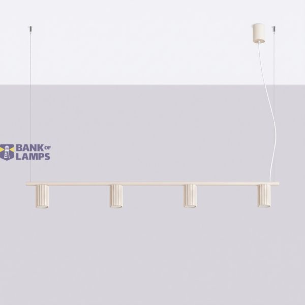 Chandelier KARBON 4 beige image 8