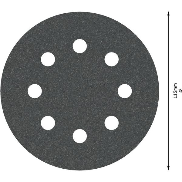 F355 sanding sheet, pack of 5 115 mm, 240 image 2