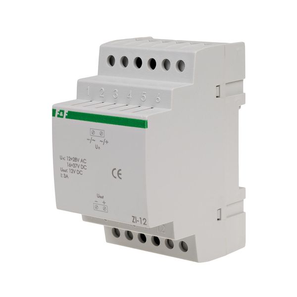 12V DC impulse stabilizer ZI-12 12V 28V AC / 16V 37V DC 3A image 1