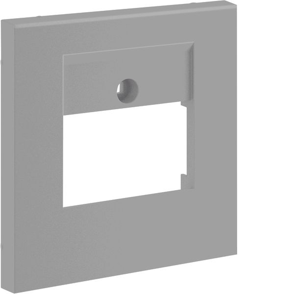 Central plate 55 TAE 3-gang, alu image 1