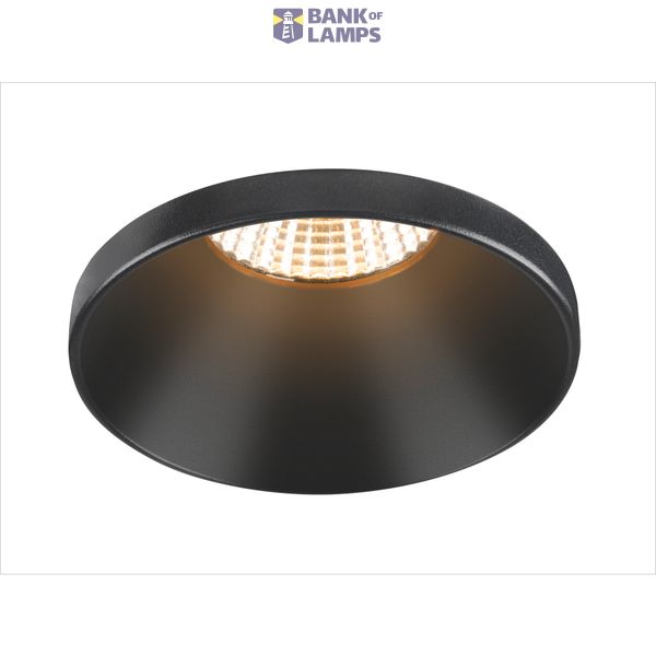 NEW TRIA® 75, ceiling installation ring, recessed, attachment, D: 8.2 H: 4.9 cm, IP 20, black image 1