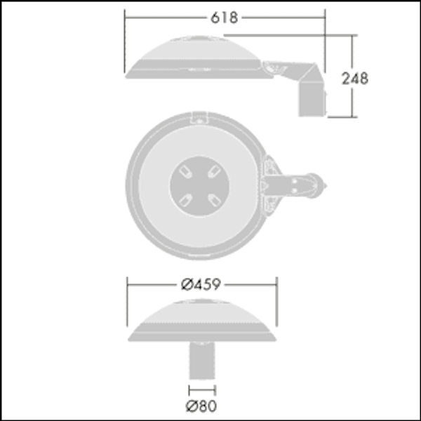 TR 12L25-740 NR CL2 FD T60E ANT - LED road lighting lantern image 2
