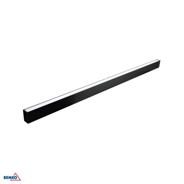 LINEAR FIXTURE LORIEN 120CM 23W 2480LM 3000K BLACK image 1